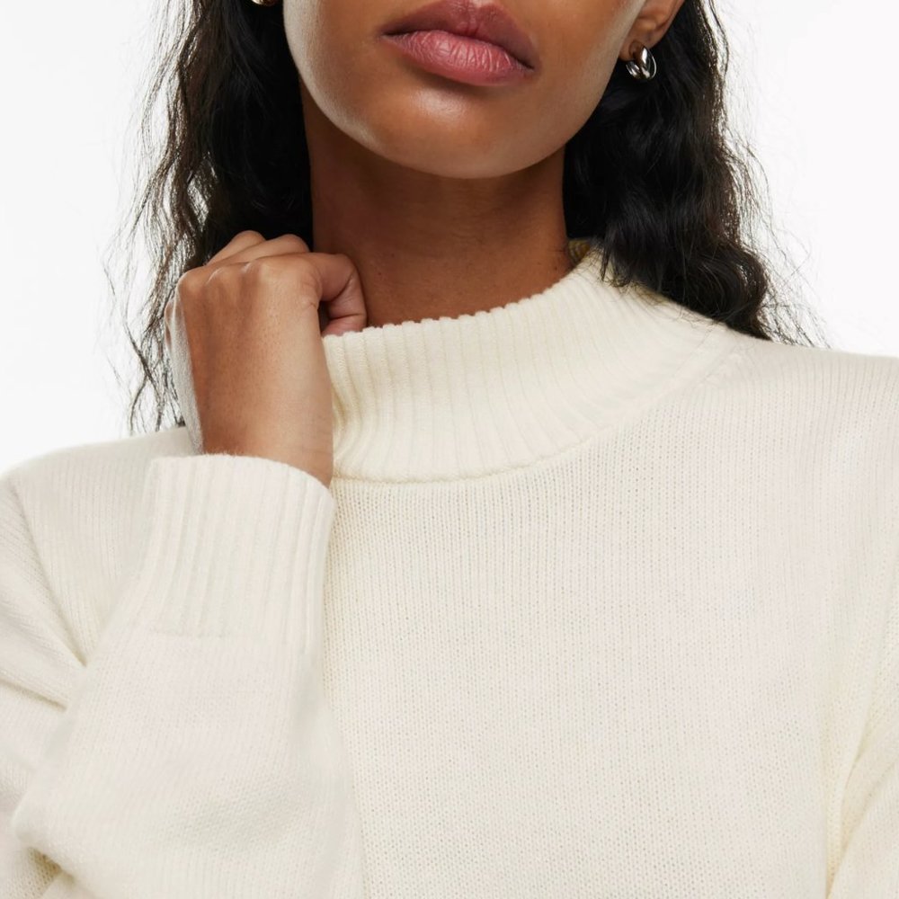 Sunday Best by Aritzia - Scottie Cashmere Blend Cropped Turtleneck